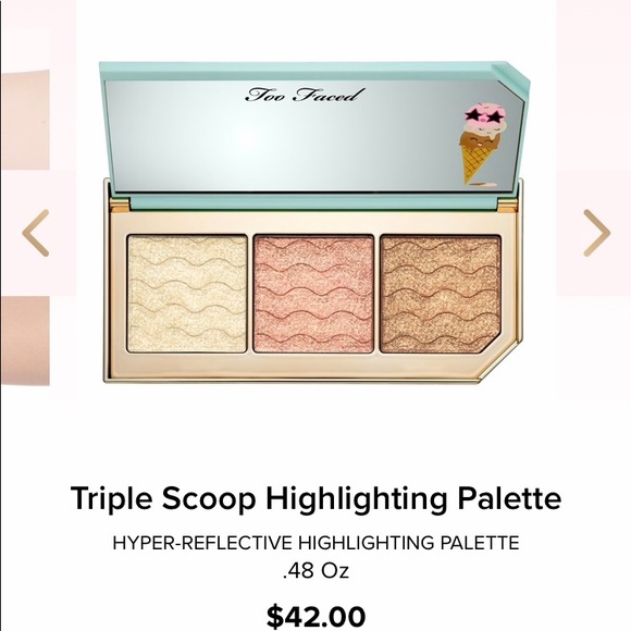 🍦ONLY 1 LEFT!🍦Too Faced Triple Scoop Palette - Picture 3 of 3